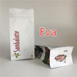 Resealable Zipper Stand Up Bags Flat Bottom For Animal Feed Packaging