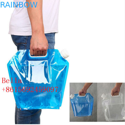 4L / 5L Spout Pouch Packaging High Barrier Moisture Proof With Big Cap Handle