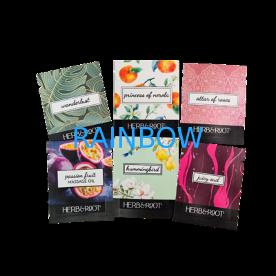 Custom Digital Printing Hot Stamping Plastic Packaging Bag 5ml 10ml 30ml Small Sample Sachet Bag Custom Sachet