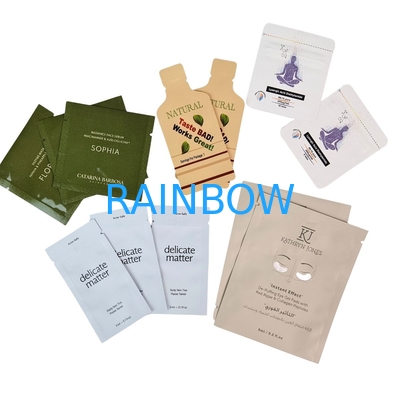 Cosmetic Lotion Shampoo Skin Care Sample Sachet Packaging Mini Sample Bag Plastic Packaging Cream Mask Sheet Sample Pouches