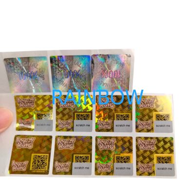 Adhesive Vinyl PVC Paper Sticker Waterproof UV Hologram Printed Personalized Logo Packaging Labels for Scrapbook Paper