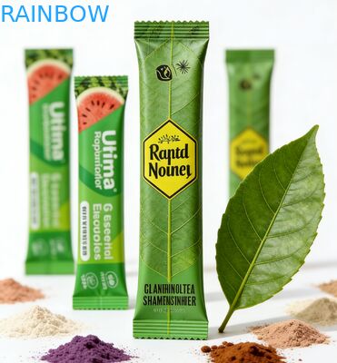 Custom 1g 3g 5g Milk-tea Powder Collagen Powder Sachet Heat Sealable Recyclable PET Aluminum Foil Laminated Zipper Food Bag