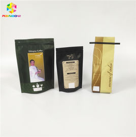 Coffee Beans Powder Packaging Printed Stand Up Pouches Plastic For Packaging Dry Beans