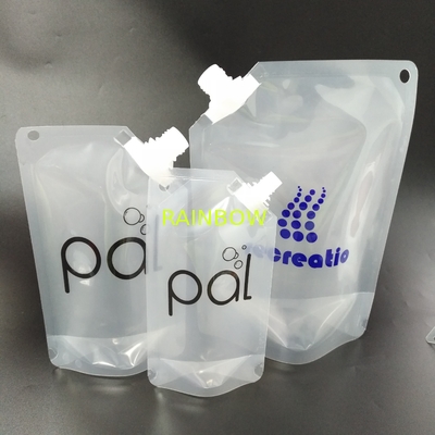 Stand Up Spout Pouch Packaging liquid Spout Bags Reusable Food Packaging