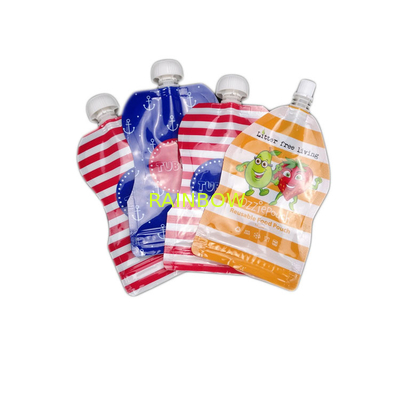 Reusuable Food Grade Manufacturer Spout Pouch Packaging Stand Up with nozzle