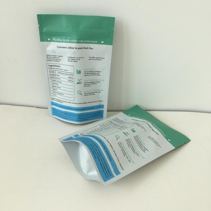 Recycled Plastic Stand Up Food Packaging Bag Laminated Biodegradable