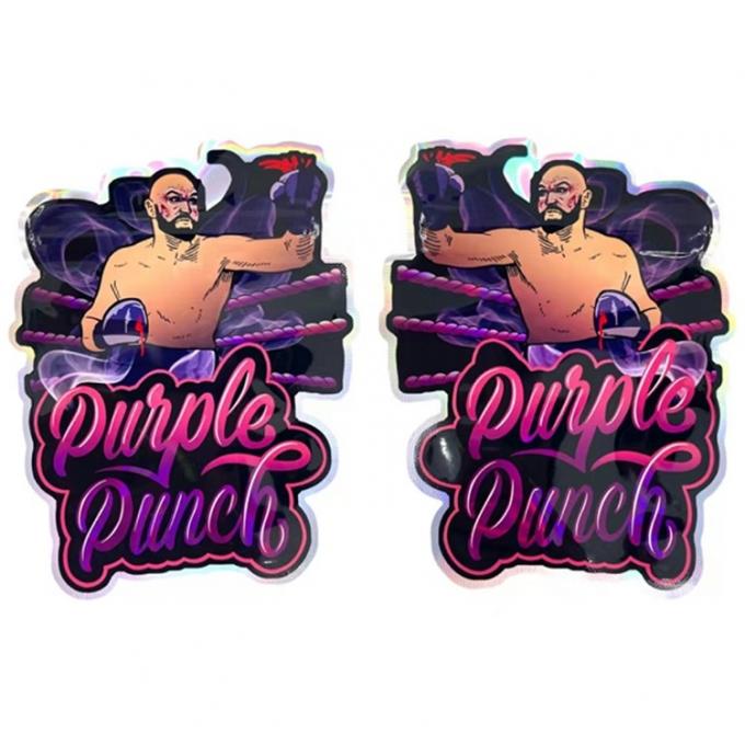 Circle Irregular Resealable Die Cut Candy Pouch Custom Shape Mylar Bag